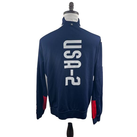 VTG Polo Sport Ralph Lauren Track Jacket Men Sz XL Blue USA 2 Big Pony Preppy - Picture 3 of 12